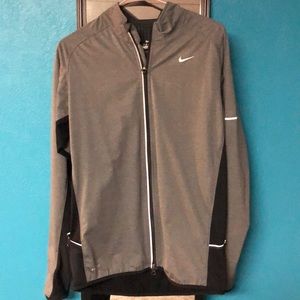Nike dri-fit grey zip up